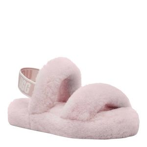 UGG Oh Yeah Girls Kids Slides Seashell Pink Size 11 Slippers